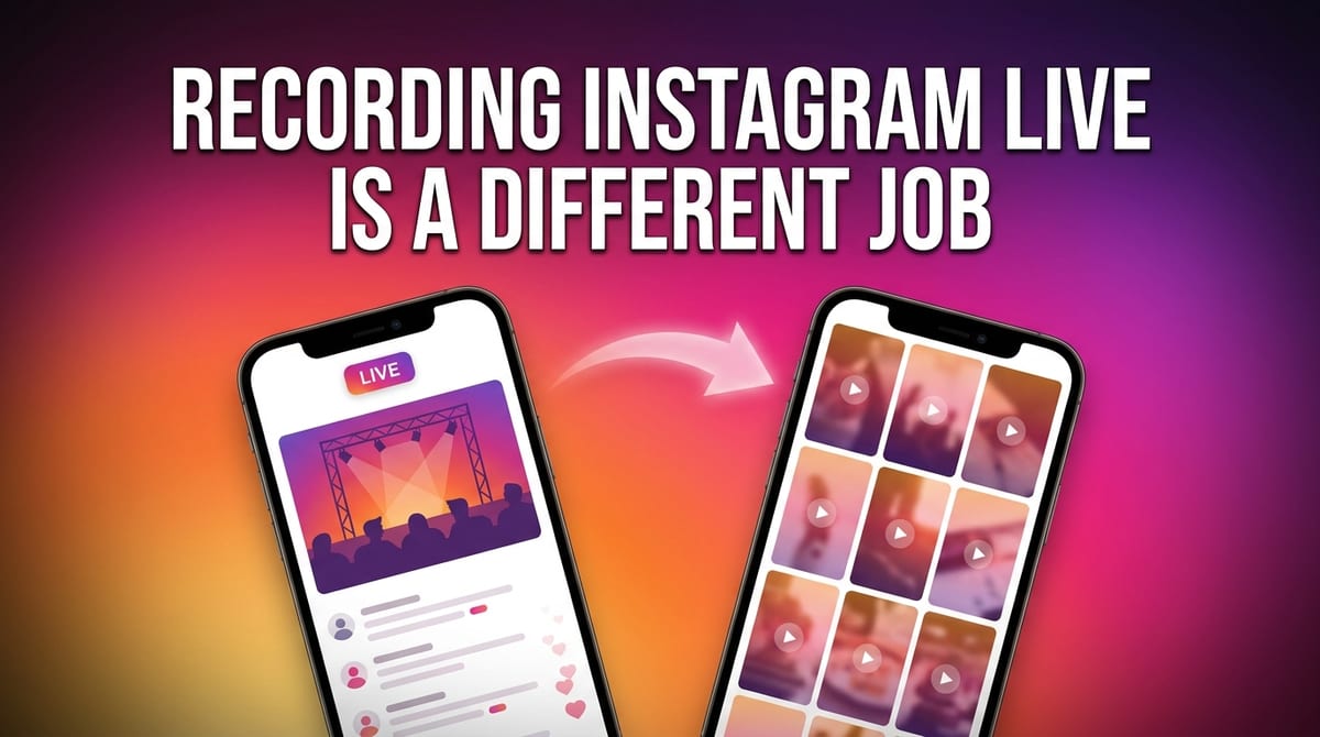 Does TKREC Record Instagram Live? No — and Here's What Does